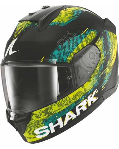 Casque Integral Moto SHARK D-Skwal 3 Speed-Vib noir-vert