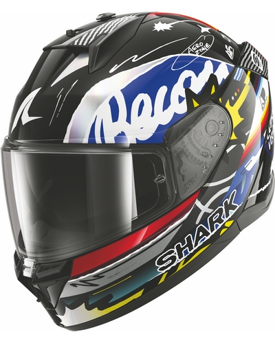 Casque Integral Moto SHARK D-Skwal 3 Streetrush noir-bleu