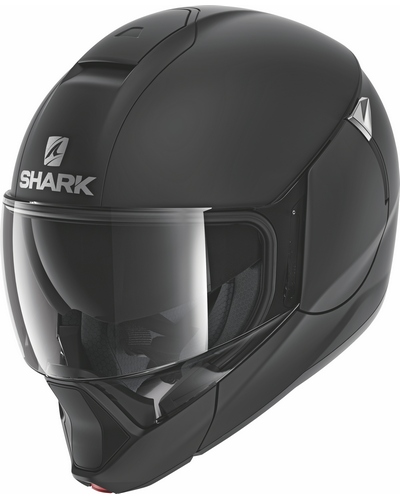 Casque Transformable Moto SHARK Evojet Blank noir mat