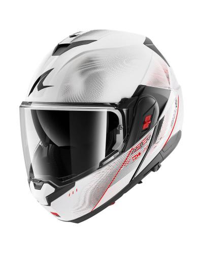 Casque Modulable Moto SHARK OXO Speed-Tech blanc-rouge Casque Modulable Moto SHARK OXO Speed-Tech blanc-rouge