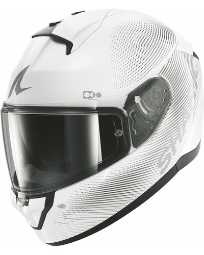 Casque Integral Moto SHARK Ridill 2 SP Lyne blanc-gris