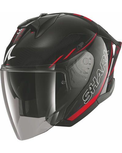 Casque Jet Moto SHARK Skwal Cup Speed-Tech noir-rouge