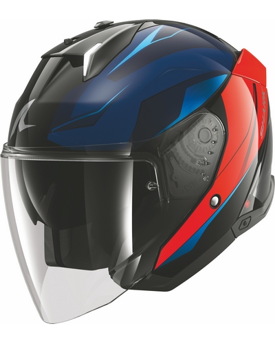 Casque Jet Moto SHARK Skwal i3 jet Mekarium noir-orange