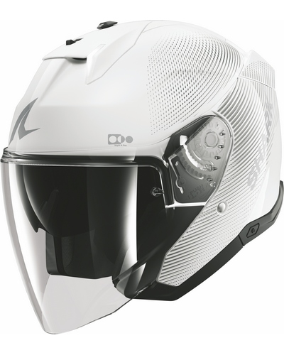 Casque Jet Moto SHARK Skwal i3 jet SP Lyne blanc-gris