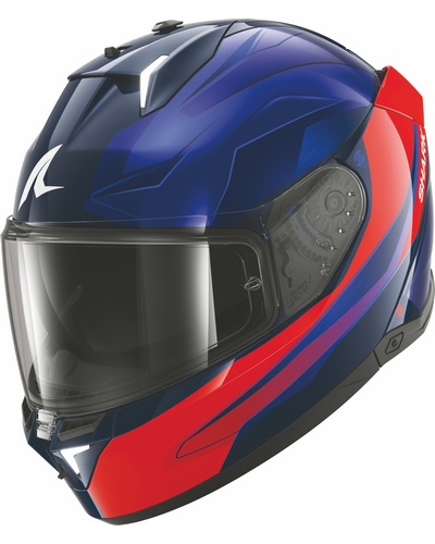 Casque Integral Moto SHARK Skwal i3 LED Mekarium bleu-orange Casque Integral Moto SHARK Skwal i3 LED Mekarium bleu-orange