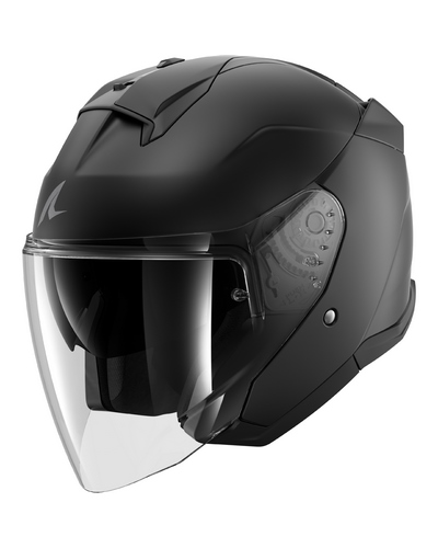 Casque Jet Moto SHARK Skwal jet Blank noir mat