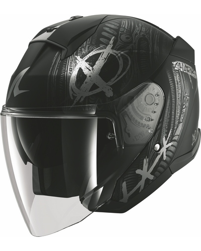 Casque Jet Moto SHARK Skwal jet Shiever mat noir-gris