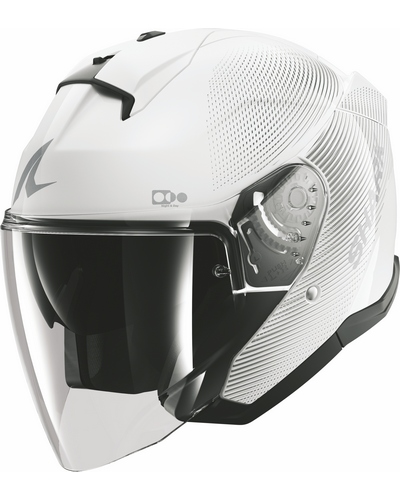 Casque Jet Moto SHARK Skwal jet SP Lyne blanc-gris