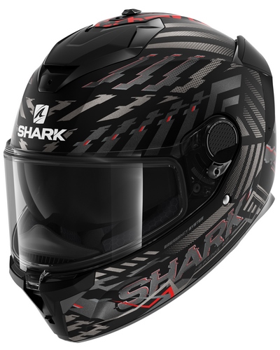 Casque Intégral Moto SHARK Spartan GT E-Brake noir-rouge