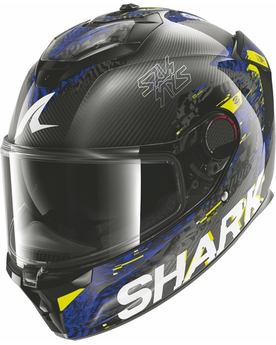 Casque Integral Moto SHARK Spartan GT pro C Speed-Vib anthracite-bleu
