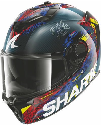 Casque Integral Moto SHARK Spartan GT pro C Speed-Vib bleu-rouge