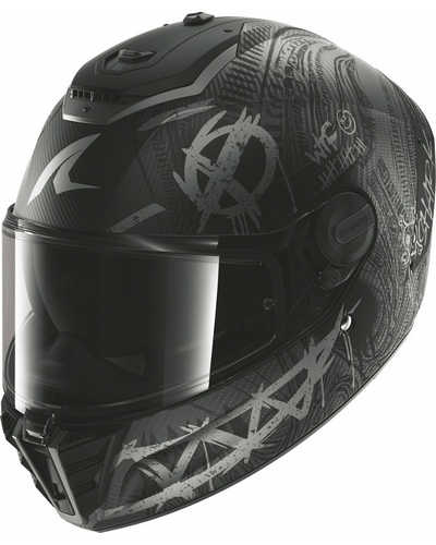 Casque Integral Moto SHARK Spartan RS carbon Shiever mat gris
