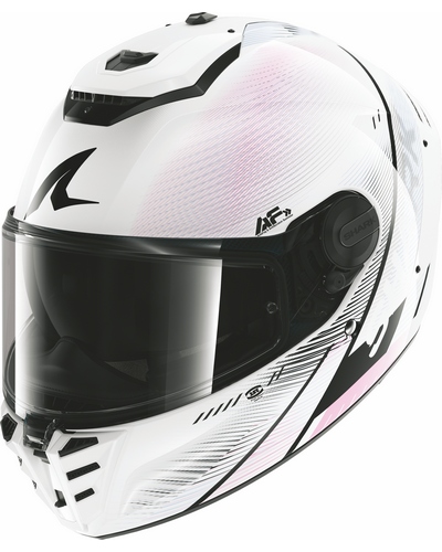 Casque Integral Moto SHARK Spartan RS Speed-Tech blanc-violet Casque Integral Moto SHARK Spartan RS Speed-Tech blanc-violet