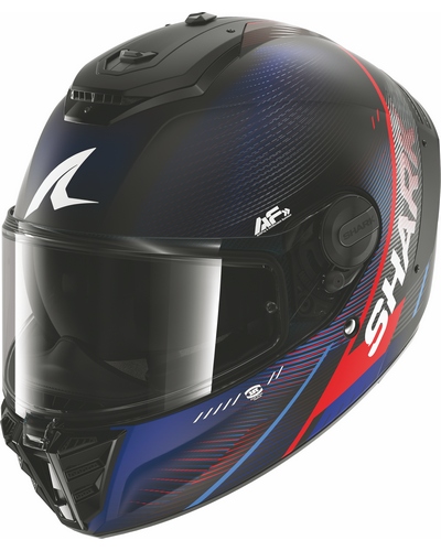 Casque Integral Moto SHARK Spartan RS Speed-Tech mat noir-bleu Casque Integral Moto SHARK Spartan RS Speed-Tech mat noir-bleu