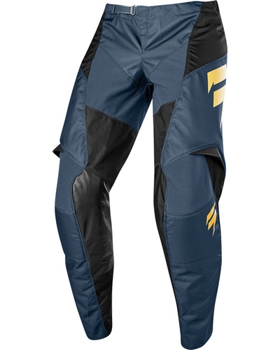 Pantalon Moto Cross SHIFT Shift Whit3 Muse bleu-jaune