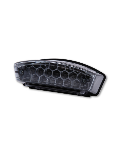 Accessoires Feux Moto SHIN YO Feu arrière à LED Monster verre teinté E-gepr.