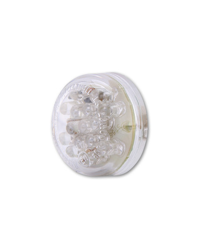 Accessoires Feux Moto SHIN YO Feux arrière LED SHIN YO Disc, verre cair, homologué E