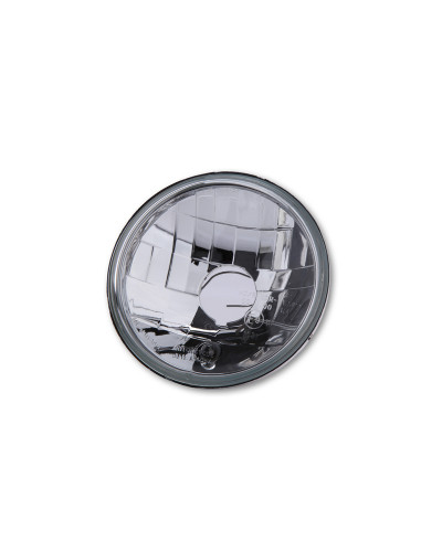 Accessoires Feux Moto SHIN YO Insert SHIN YO H4 5 3/4 pouces, verre clair, avec fenêtre latérale