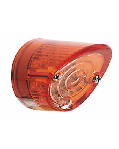 Accessoires Feux Moto SHIN YO Mini feu arrière SHIN YO Nose LED rond verre rouge/transparent