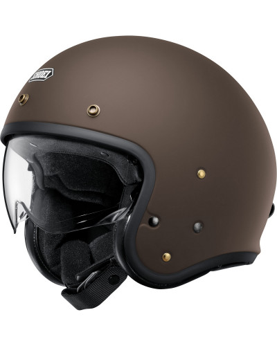 Casque Jet Moto SHOEI J.O2 marron mat