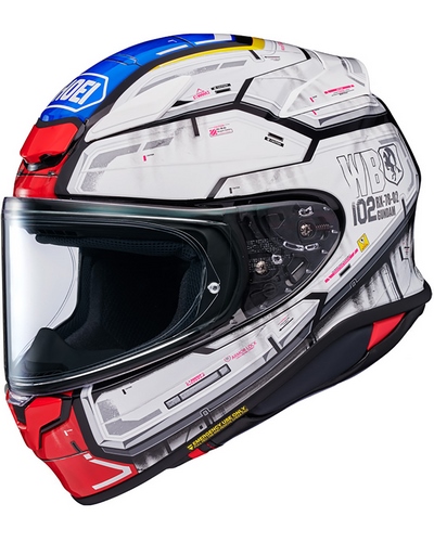 Casque Integral Moto SHOEI NXR 2 Gundam bleu-rouge Casque Integral Moto SHOEI NXR 2 Gundam bleu-rouge