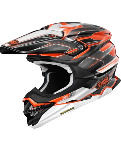 Casque Moto Cross SHOEI VFX-WR 06 Sparkle noir-orange