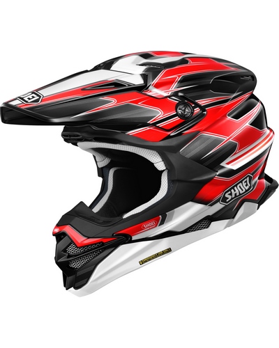 Casque Moto Cross SHOEI VFX-WR 06 Sparkle noir-rouge