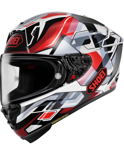 Casque Integral Moto SHOEI X-SPR PRO Valion noir-rouge