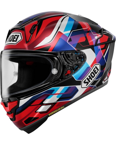 Casque Integral Moto SHOEI X-SPR PRO Valion rouge-bleu Casque Integral Moto SHOEI X-SPR PRO Valion rouge-bleu
