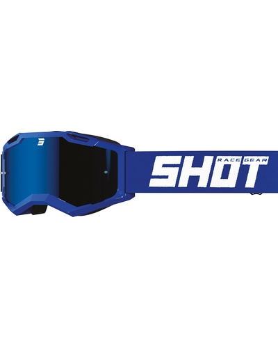 Masque Moto Cross SHOT Assault 2.0 Irridium bleu