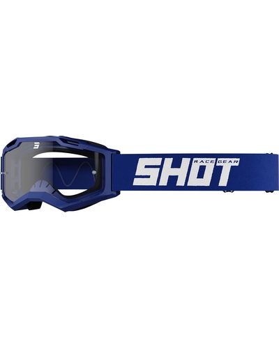Masque Moto Cross SHOT Assault  2.0 Solid bleu