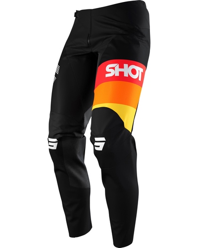 Pantalon Moto Cross SHOT Contact Story noir-orange