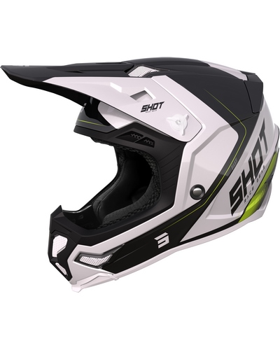 Casque Moto Cross SHOT Core Fast noir-blanc