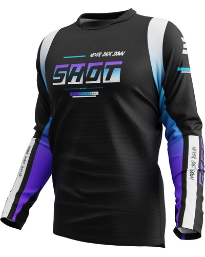 Maillot Moto Cross SHOT Devo Block violet
