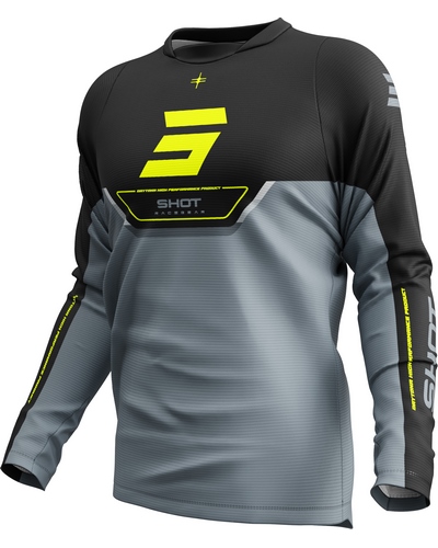 Maillot Moto Cross SHOT Devo Daytona jaune