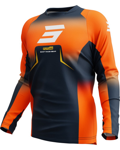 Maillot Moto Cross SHOT Devo Future orange
