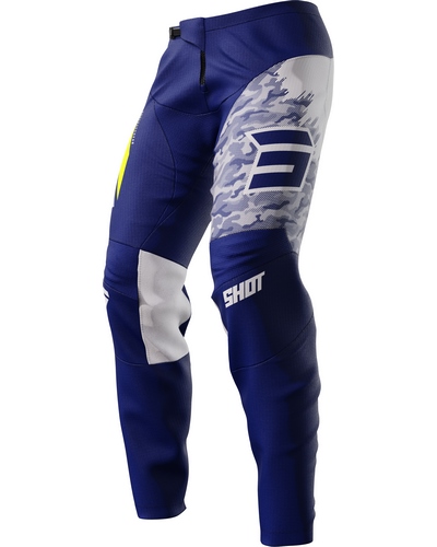 Pantalon Moto Cross SHOT Devo Matrix bleu