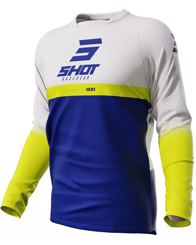 Maillot Moto Cross SHOT Devo Reflex bleu