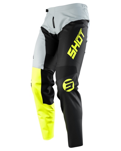 Pantalon Moto Cross SHOT Devo Storm gris-jaune