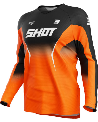 Maillot Moto Cross SHOT Draw Clash orange