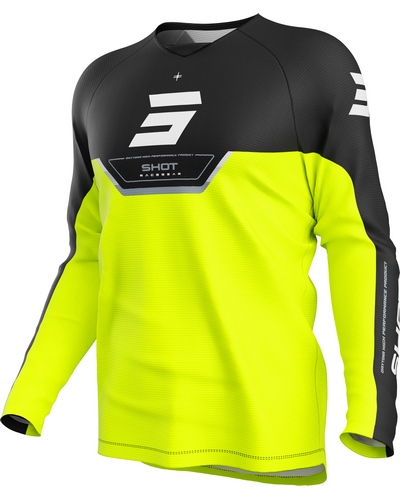Maillot Moto Cross SHOT Draw Daytona kid jaune