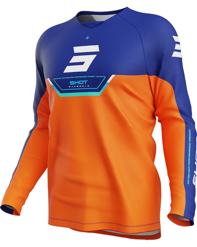 Maillot Moto Cross SHOT Draw Daytona kid orange