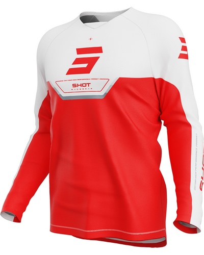 Maillot Moto Cross SHOT Draw Daytona kid rouge