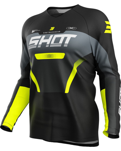 Maillot Moto Cross SHOT Draw kid Struck gris