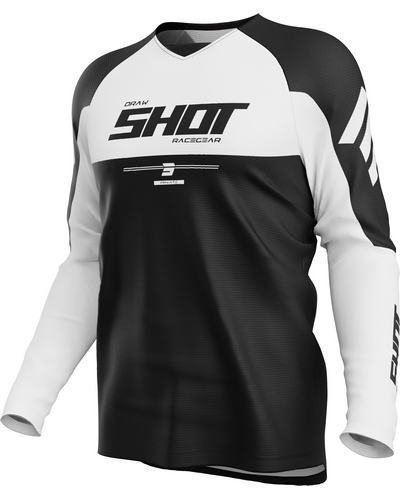 Maillot Moto Cross SHOT Draw Private blanc