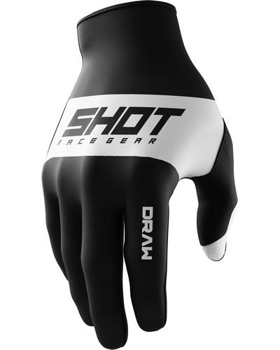 Gants Moto Cross SHOT Draw Sky kid noir
