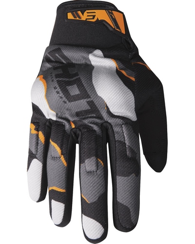 Gants Moto Cross SHOT Drift Camo CE orange