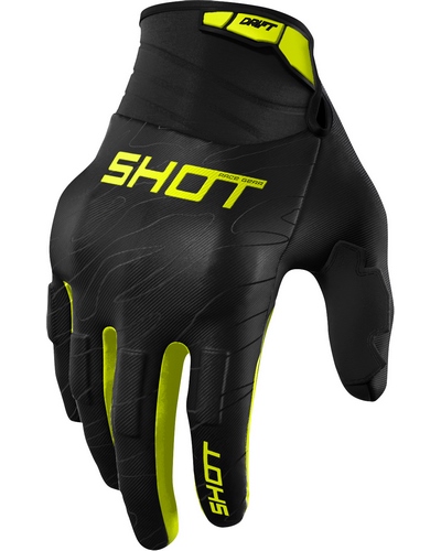Gants Moto Cross SHOT Drift Onyx CE jaune