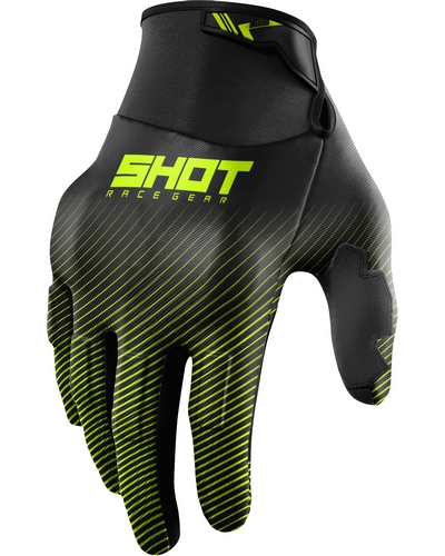 Gants Moto Cross SHOT Drift Rim CE jaune Gants Moto Cross SHOT Drift Rim CE jaune