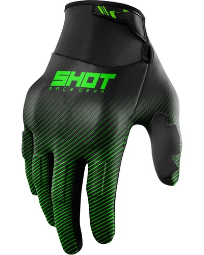 Gants Moto Cross SHOT Drift Rim CE vert Gants Moto Cross SHOT Drift Rim CE vert